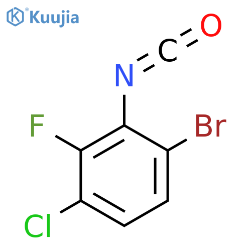 1-bromo-4-chloro-3-fluoro-2-isocyanatobenzene structure