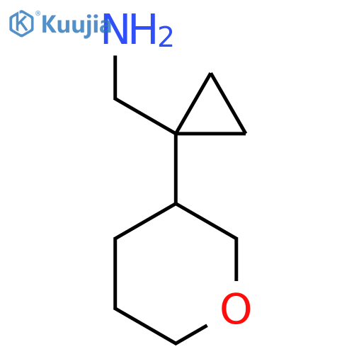 1-(oxan-3-yl)cyclopropylmethanamine structure
