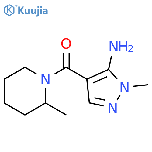 Methanone, (5-amino-1-methyl-1H-pyrazol-4-yl)(2-methyl-1-piperidinyl)- structure
