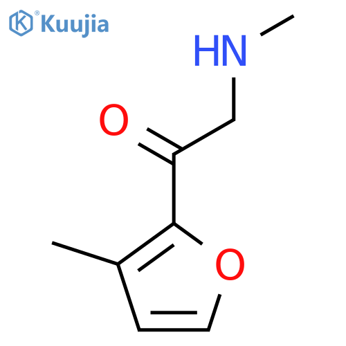 2-(methylamino)-1-(3-methylfuran-2-yl)ethan-1-one structure