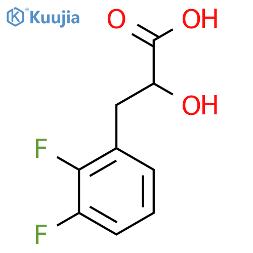 3-(2,3-Difluorophenyl)-2-hydroxypropanoic acid structure