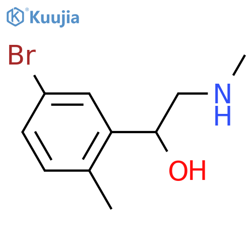 1-(5-bromo-2-methylphenyl)-2-(methylamino)ethan-1-ol structure