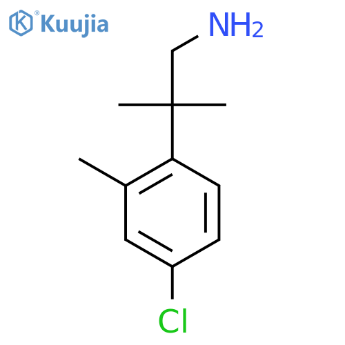 2-(4-chloro-2-methylphenyl)-2-methylpropan-1-amine structure