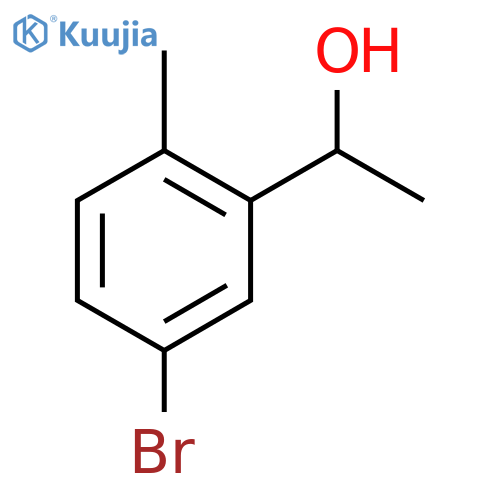 Benzenemethanol, 5-bromo-α,2-dimethyl- structure