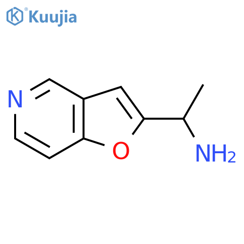 1-{furo3,2-cpyridin-2-yl}ethan-1-amine structure