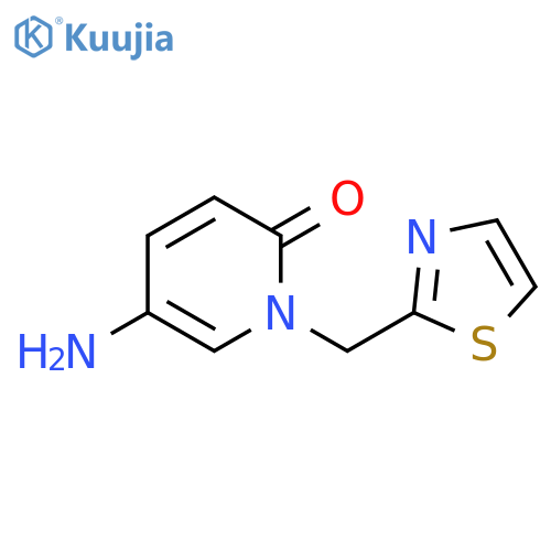 5-amino-1-(1,3-thiazol-2-yl)methyl-1,2-dihydropyridin-2-one structure