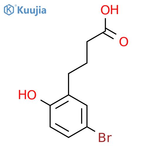4-(5-bromo-2-hydroxyphenyl)butanoic acid structure