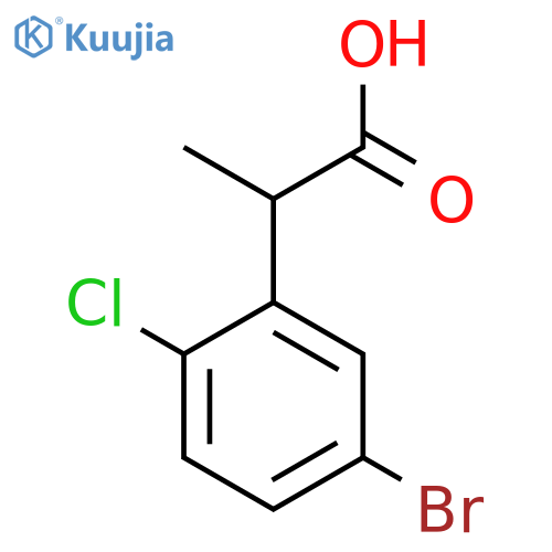 2-(5-bromo-2-chlorophenyl)propanoic acid structure