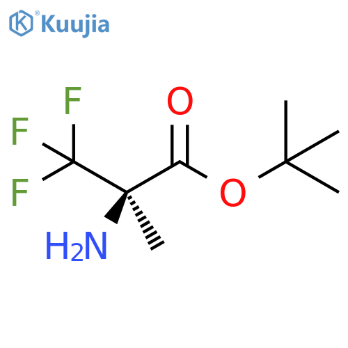tert-butyl 2-amino-3,3,3-trifluoro-2-methylpropanoate structure
