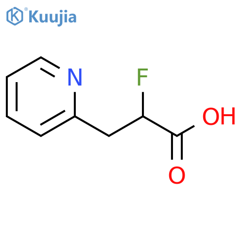 2-Pyridinepropanoic acid, α-fluoro- structure
