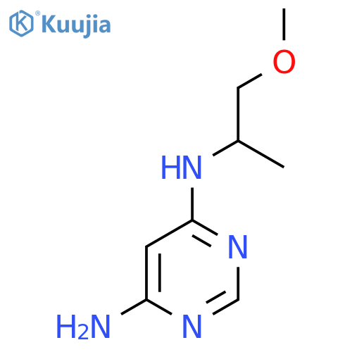 N4-(1-Methoxypropan-2-yl)pyrimidine-4,6-diamine structure