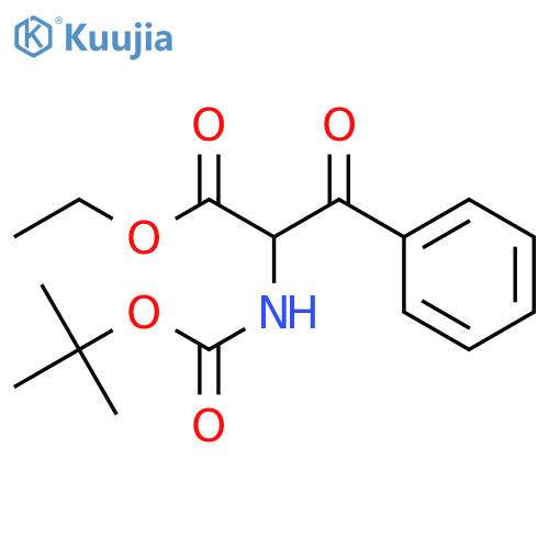 2-Tert-Butoxycarbonylamino-3-Oxo-3-Phenyl-Propionic Acid Ethyl Ester structure