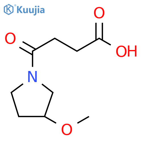 4-(3-methoxypyrrolidin-1-yl)-4-oxobutanoic acid structure