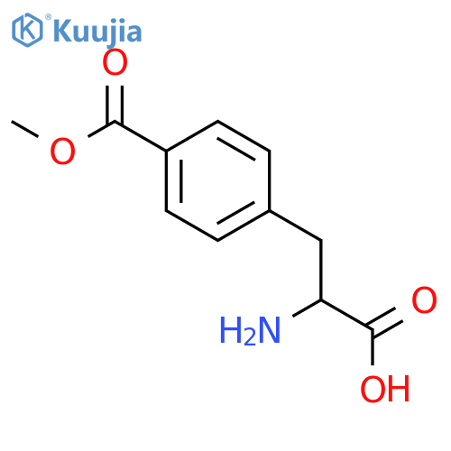 2-amino-3-4-(methoxycarbonyl)phenylpropanoic acid structure