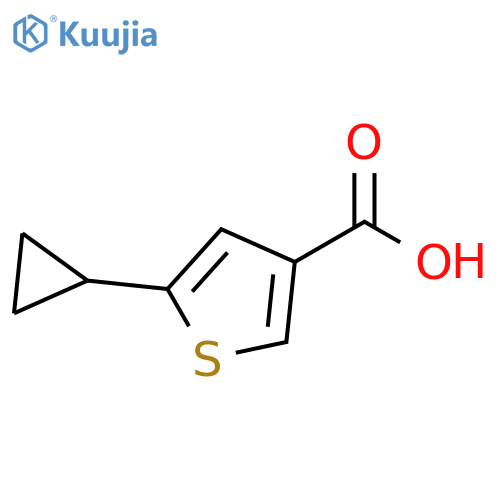 3-Thiophenecarboxylic acid, 5-cyclopropyl- structure