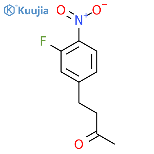 4-(3-fluoro-4-nitrophenyl)butan-2-one structure