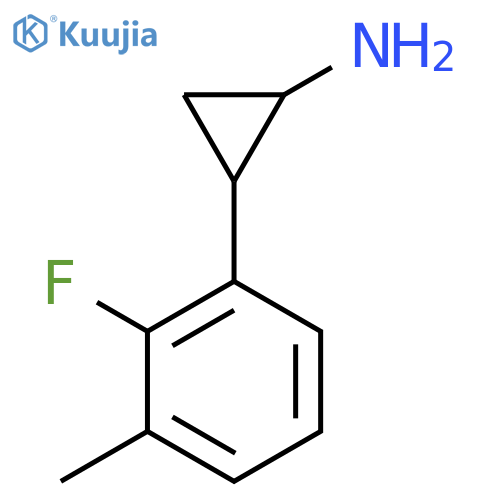 2-(2-fluoro-3-methylphenyl)cyclopropan-1-amine structure