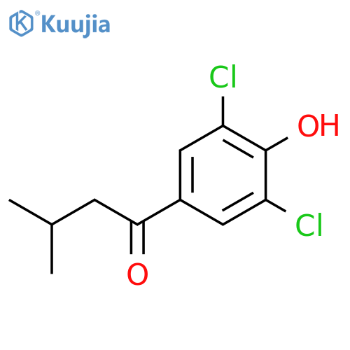 1-(3,5-dichloro-4-hydroxyphenyl)-3-methylbutan-1-one structure