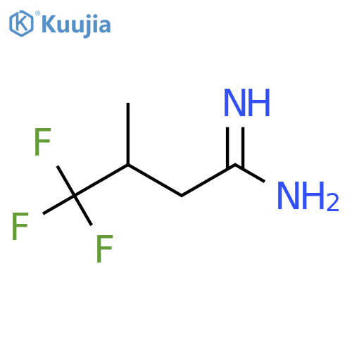 4,4,4-Trifluoro-3-methylbutanimidamide structure
