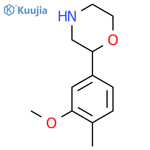 2-(3-Methoxy-4-methylphenyl)morpholine structure