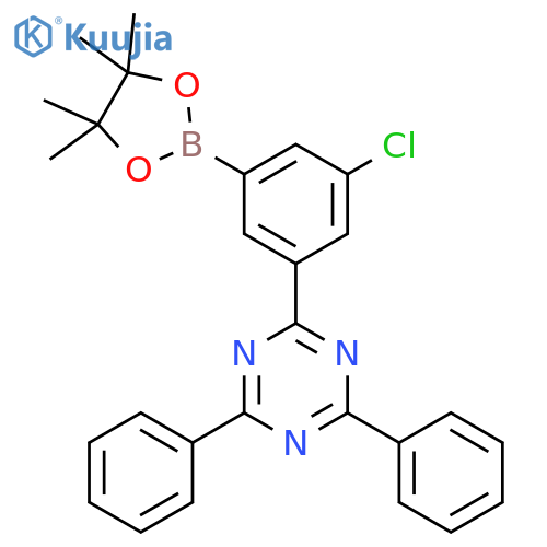 1,3,5-Triazine, 2-[3-chloro-5-(4,4,5,5-tetramethyl-1,3,2-dioxaborolan-2-yl)phenyl]-4,6-diphenyl- structure