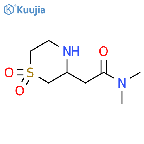 2-(1,1-dioxo-1lambda6-thiomorpholin-3-yl)-N,N-dimethylacetamide structure