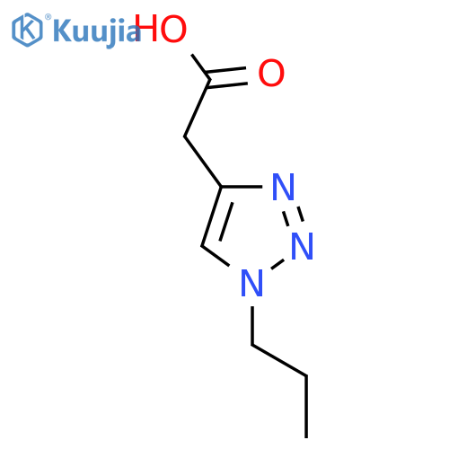 2-(1-propyl-1H-1,2,3-triazol-4-yl)acetic acid structure
