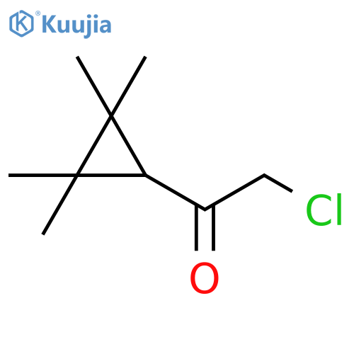 2-chloro-1-(2,2,3,3-tetramethylcyclopropyl)ethan-1-one structure