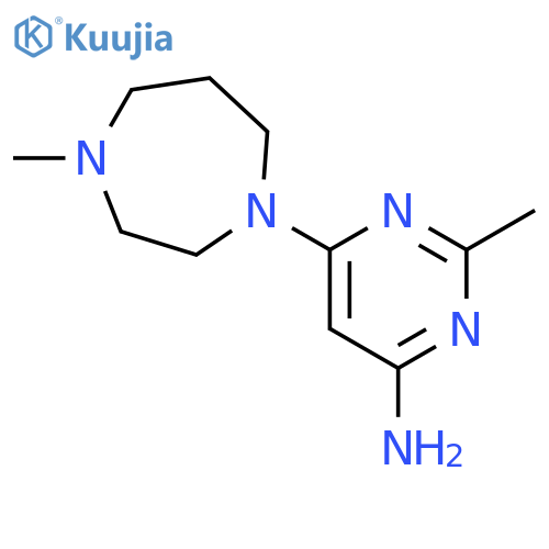 2-methyl-6-(4-methyl-1,4-diazepan-1-yl)pyrimidin-4-amine structure