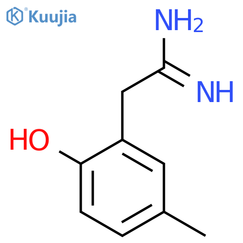2-(2-hydroxy-5-methylphenyl)ethanimidamide structure