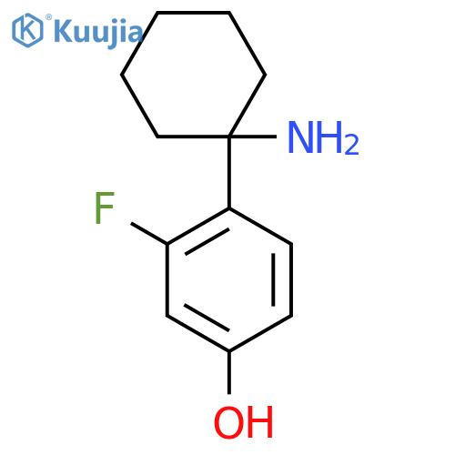 4-(1-aminocyclohexyl)-3-fluorophenol structure