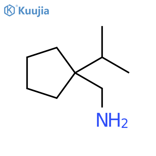1-(propan-2-yl)cyclopentylmethanamine structure