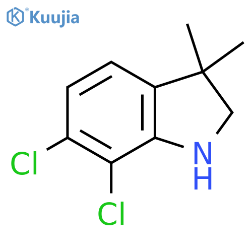 6,7-Dichloro-3,3-dimethyl-2,3-dihydro-1h-indole structure
