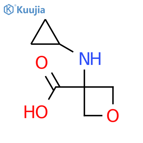 3-(Cyclopropylamino)oxetane-3-carboxylic acid structure