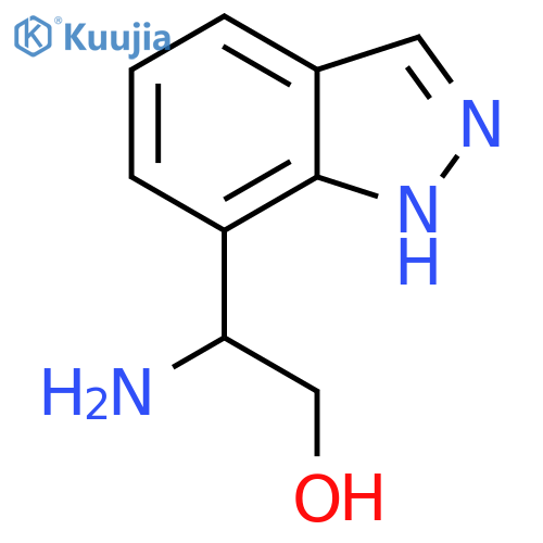 2-amino-2-(1H-indazol-7-yl)ethan-1-ol structure