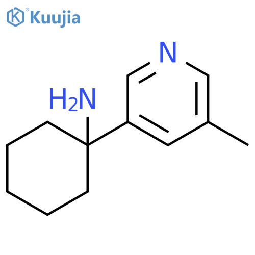 1-(5-methylpyridin-3-yl)cyclohexan-1-amine structure