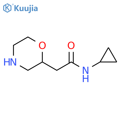 N-cyclopropyl-2-(morpholin-2-yl)acetamide structure
