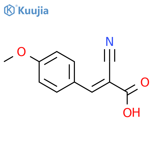 -alpha-Cyano-4-methoxycinnamic acid structure