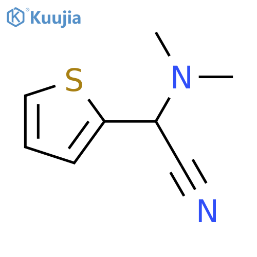 2-(dimethylamino)-2-(thiophen-2-yl)acetonitrile structure