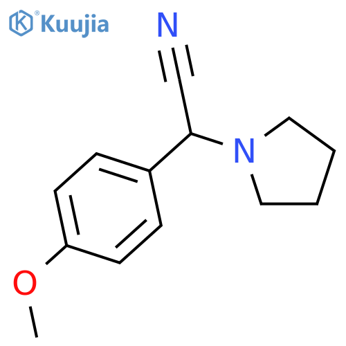 2-(4-Methoxyphenyl)-2-pyrrolidin-1-yl-acetonitrile structure