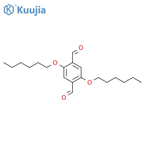 2,5-bis(hexyloxy)terephthalaldehyde structure