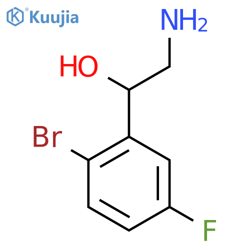 2-amino-1-(2-bromo-5-fluorophenyl)ethan-1-ol structure