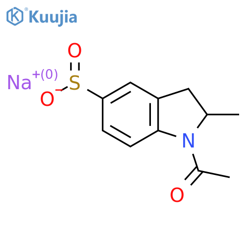 sodium 1-acetyl-2-methyl-2,3-dihydro-1H-indole-5-sulfinate structure
