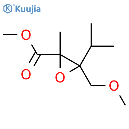 Methyl 3-(methoxymethyl)-2-methyl-3-propan-2-yloxirane-2-carboxylate structure