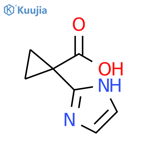 1-(1H-imidazol-2-yl)cyclopropane-1-carboxylic acid structure