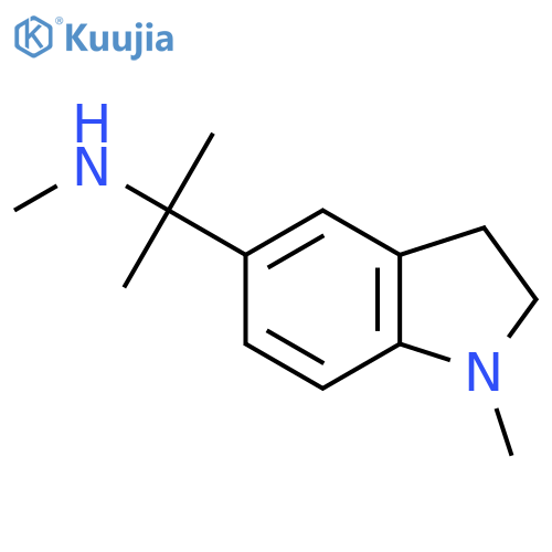 methyl2-(1-methyl-2,3-dihydro-1H-indol-5-yl)propan-2-ylamine structure
