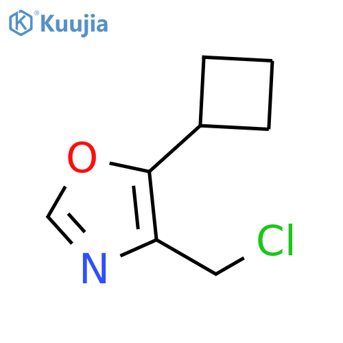 4-(CHLOROMETHYL)-5-CYCLOBUTYL-1,3-OXAZOLE structure