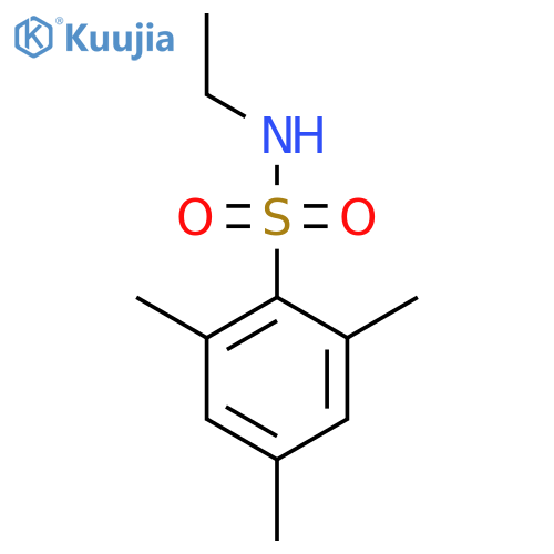 N-ethyl-2,4,6-trimethylbenzene-1-sulfonamide structure