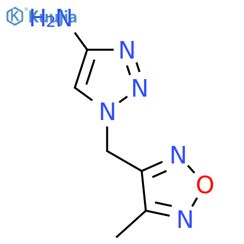 1-(4-methyl-1,2,5-oxadiazol-3-yl)methyl-1H-1,2,3-triazol-4-amine structure