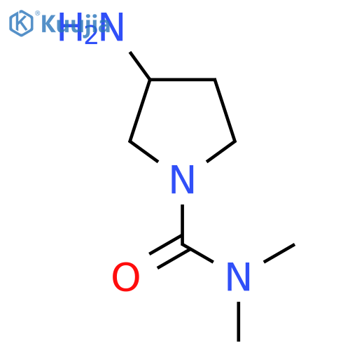 3-amino-N,N-dimethylpyrrolidine-1-carboxamide structure